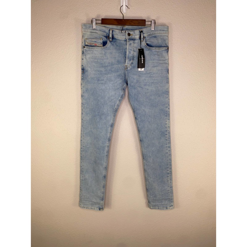 Diesel D-LUSTER Men's Light Blue Denim Stretch Slim Fit Jeans W 32 / L32 NWT